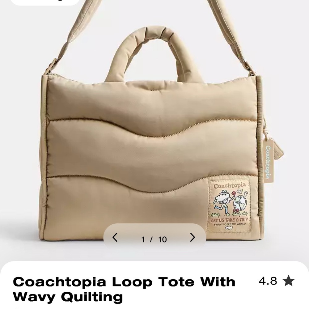 Coach Coachtopia Tan Travel Bag